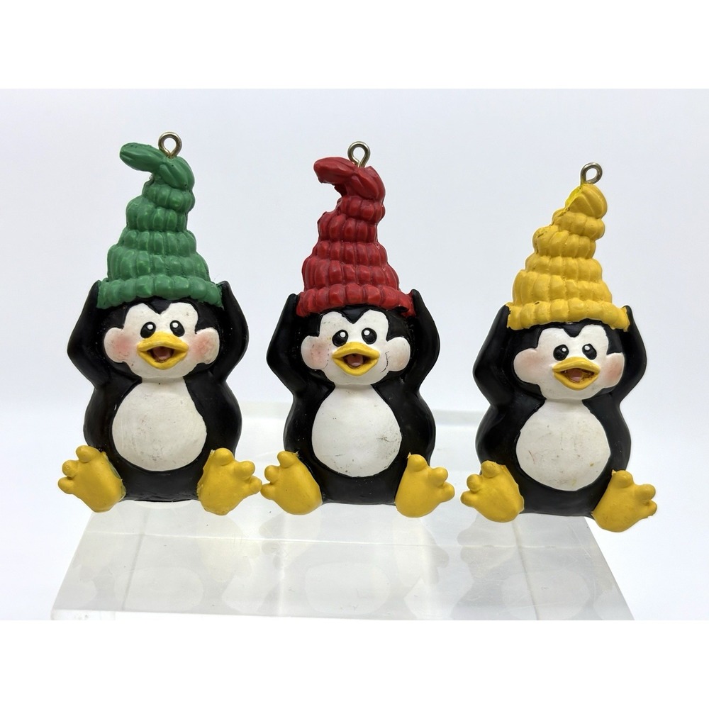 Read* Vintage HOUSE Of LLOYD "Penguins" Christmas Tree Ornaments Decoration 1997